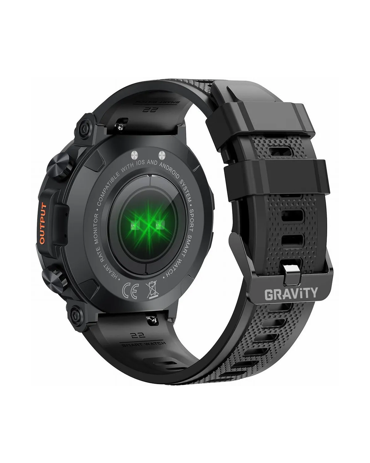 SMARTWATCH MĘSKI GRAVITY GT7-1 PRO - WYKONYWANIE POŁĄCZEŃ, PULSOKSYMETR (sg018a)