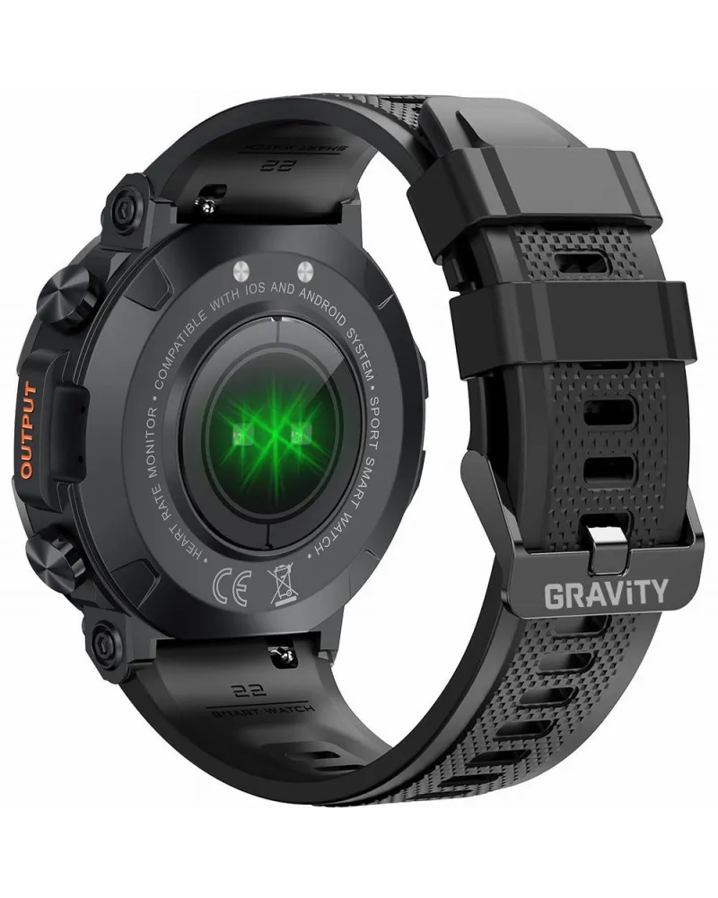 SMARTWATCH MĘSKI GRAVITY GT7-1 PRO - WYKONYWANIE POŁĄCZEŃ, PULSOKSYMETR (sg018a)