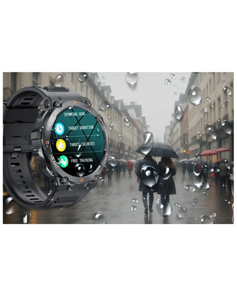 SMARTWATCH MĘSKI GRAVITY GT7-1 PRO - WYKONYWANIE POŁĄCZEŃ, PULSOKSYMETR (sg018a)