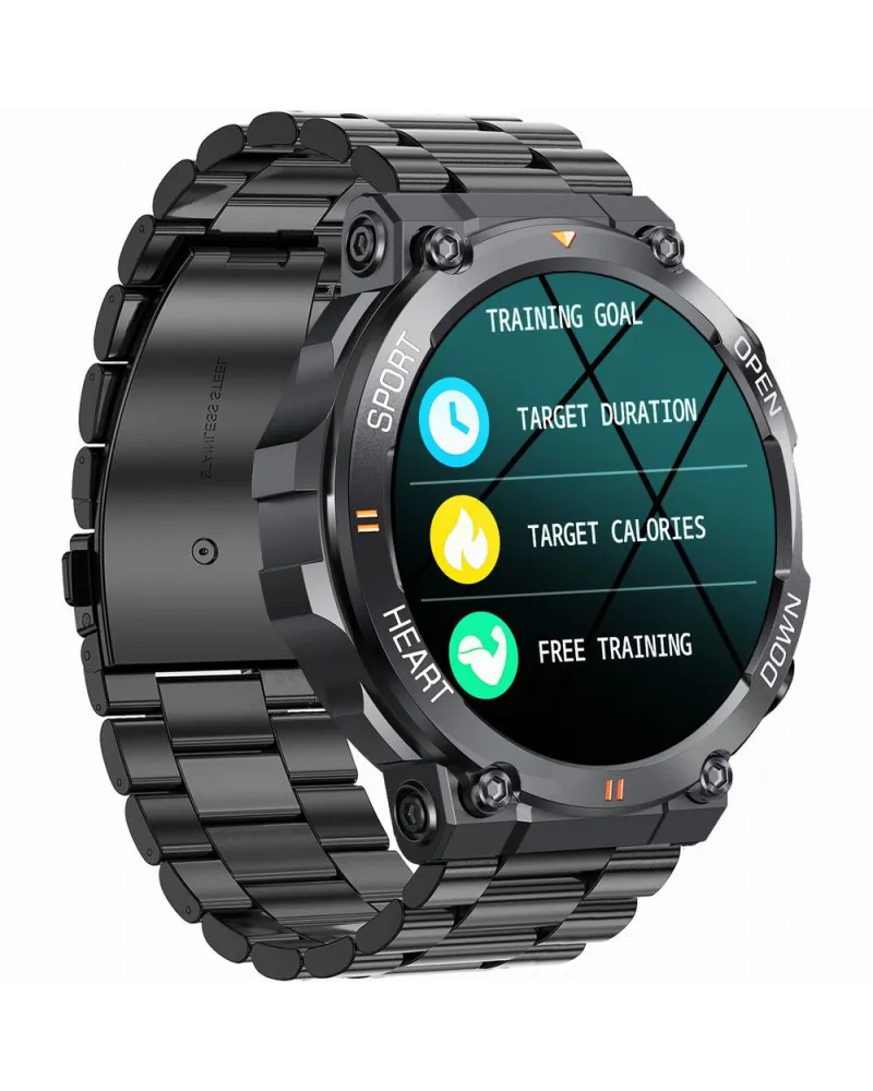 SMARTWATCH MĘSKI GRAVITY GT7-2 PRO - WYKONYWANIE POŁĄCZEŃ, PULSOKSYMETR (sg018b)