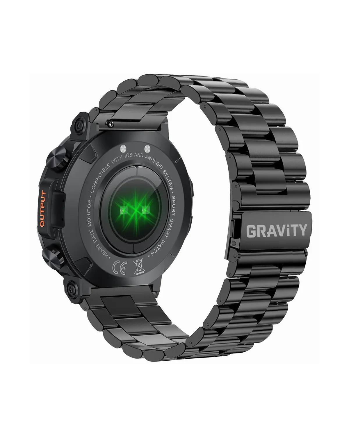 SMARTWATCH MĘSKI GRAVITY GT7-2 PRO - WYKONYWANIE POŁĄCZEŃ, PULSOKSYMETR (sg018b)