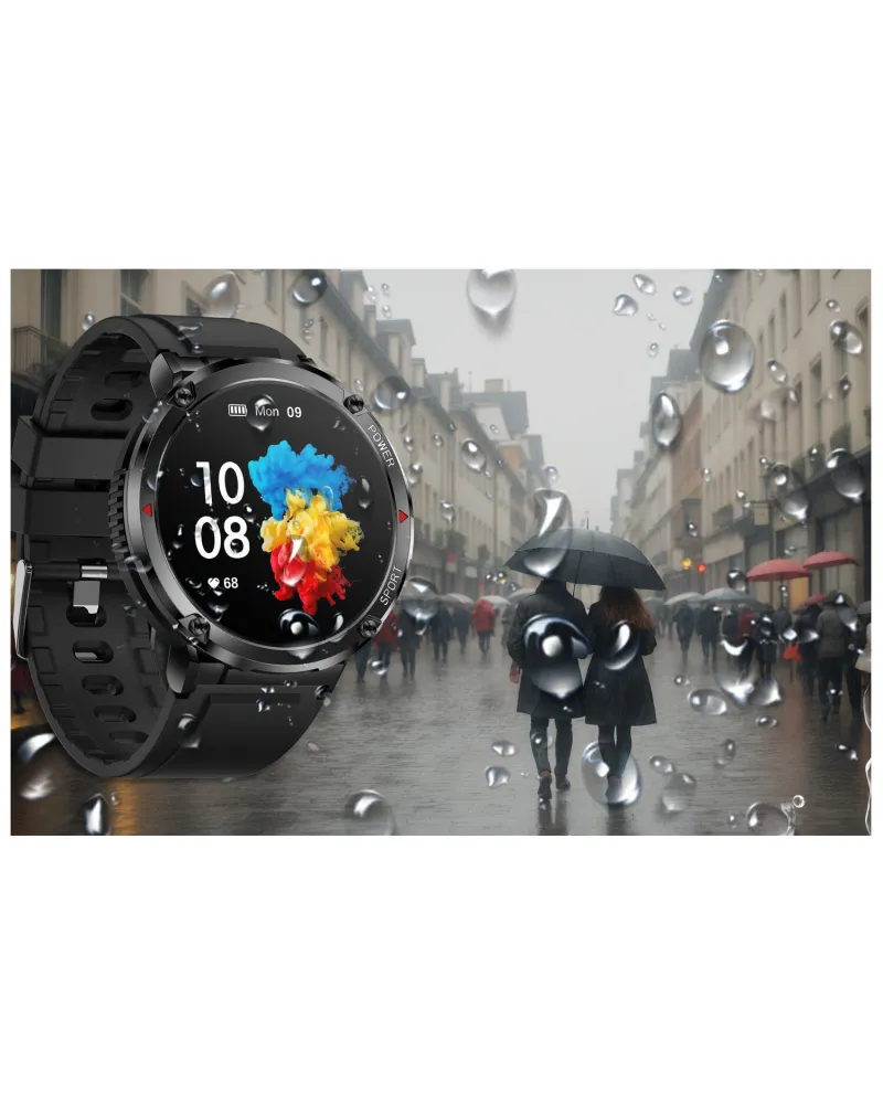 SMARTWATCH MĘSKI GRAVITY GT21-1 - BLUETOOTH CALL, DODATKOWY PASEK (sg025a)