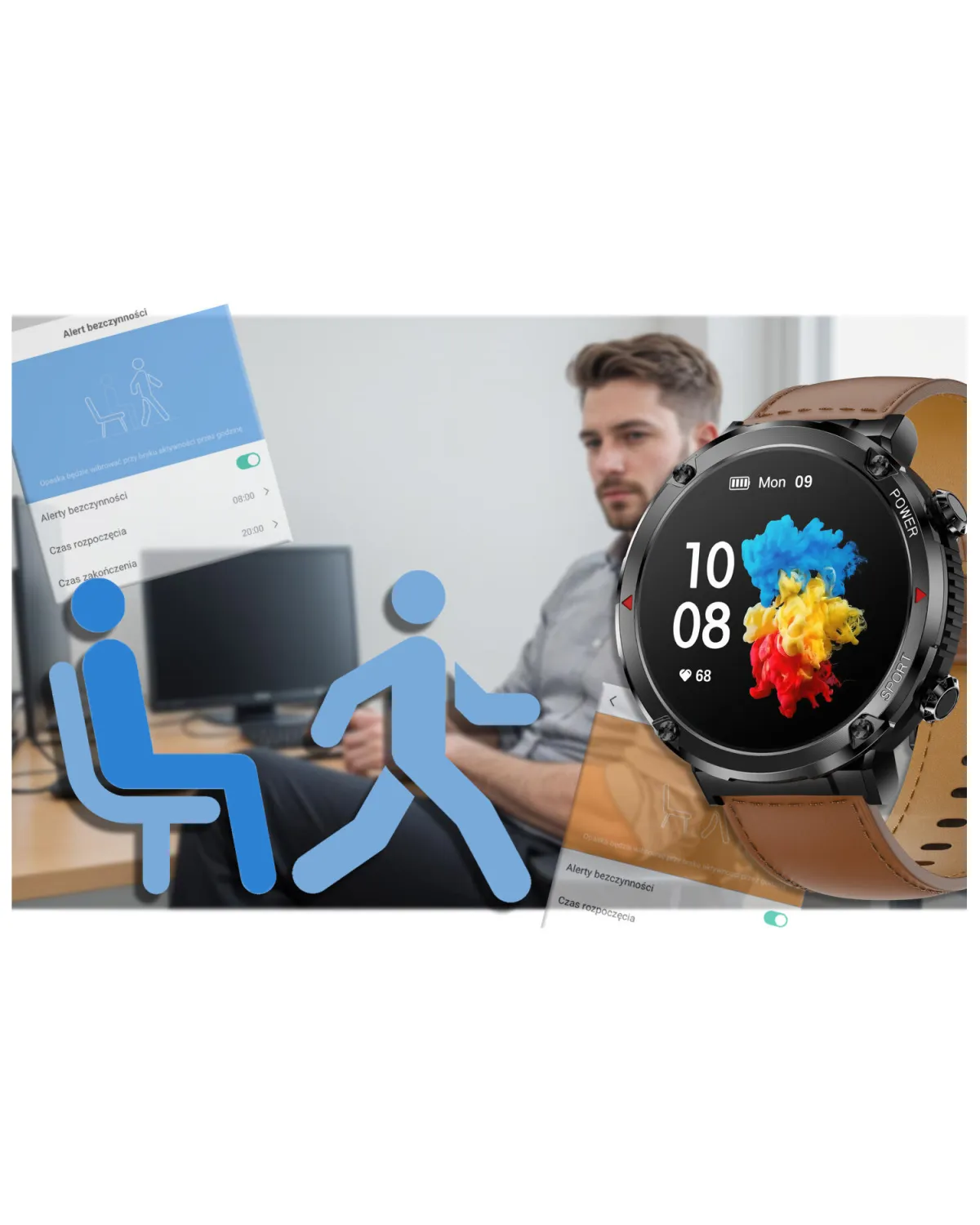 SMARTWATCH MĘSKI GRAVITY GT21-4 - BLUETOOTH CALL, DODATKOWY PASEK (sg025d) SMARTWATCH MĘSKI GRAVITY GT21-4 - BLUETOOTH CALL, DODATKOWY PASEK (sg025d)
