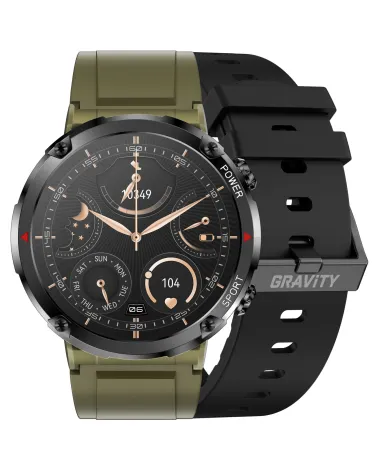 SMARTWATCH MĘSKI GRAVITY GT21-7 - BLUETOOTH CALL, DODATKOWY PASEK (sg025g) SMARTWATCH MĘSKI GRAVITY GT21-7 - BLUETOOTH CALL, DODATKOWY PASEK (sg025g)