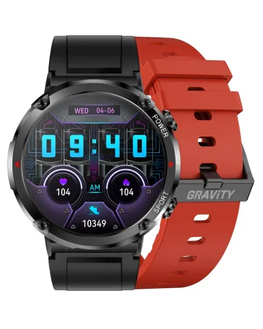 SMARTWATCH MĘSKI GRAVITY GT21-6 - BLUETOOTH CALL, DODATKOWY PASEK (sg025f)