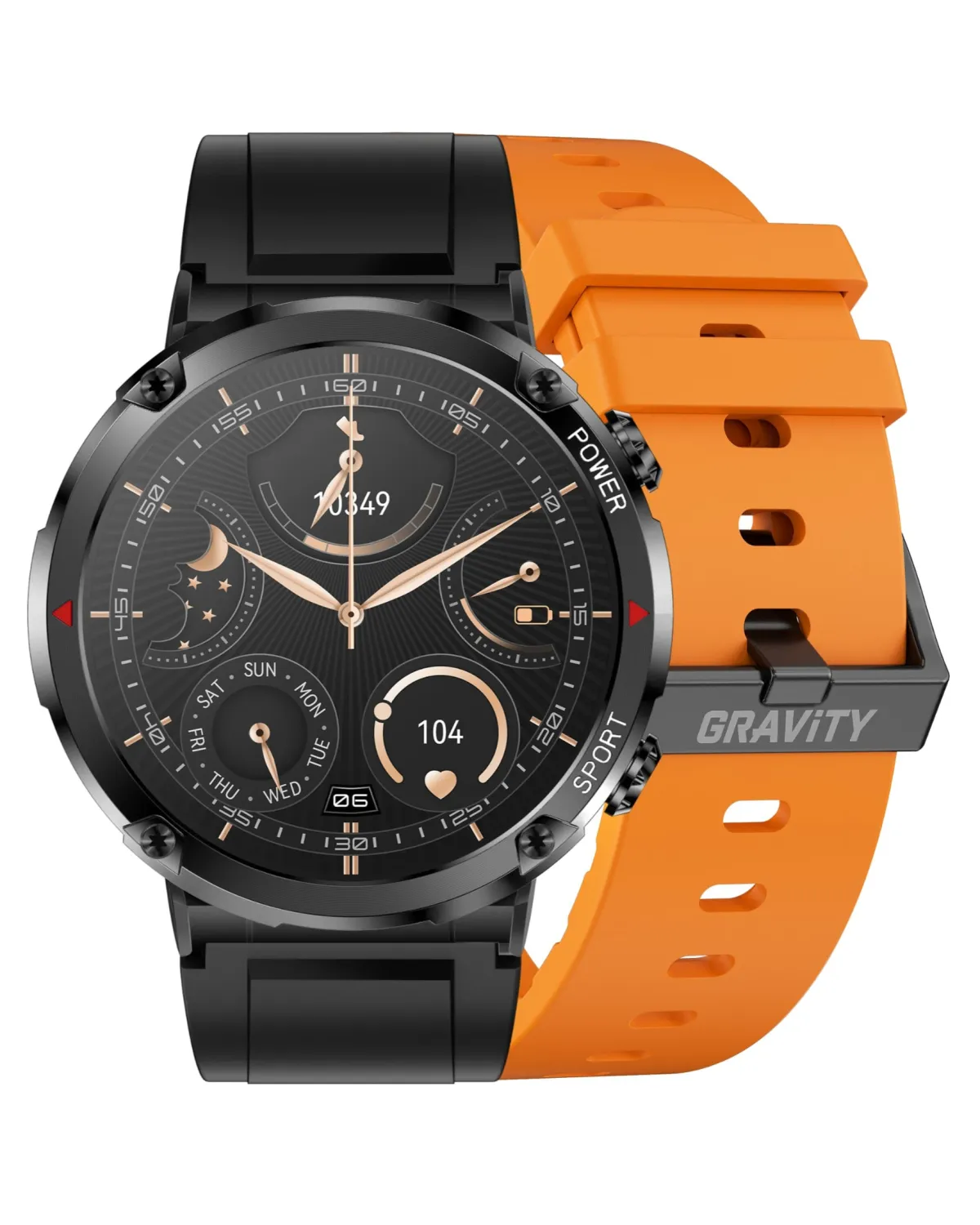 SMARTWATCH MĘSKI GRAVITY GT21-2 - BLUETOOTH CALL, DODATKOWY PASEK (sg025b)