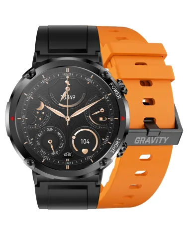 SMARTWATCH MĘSKI GRAVITY GT21-2 - BLUETOOTH CALL, DODATKOWY PASEK (sg025b)