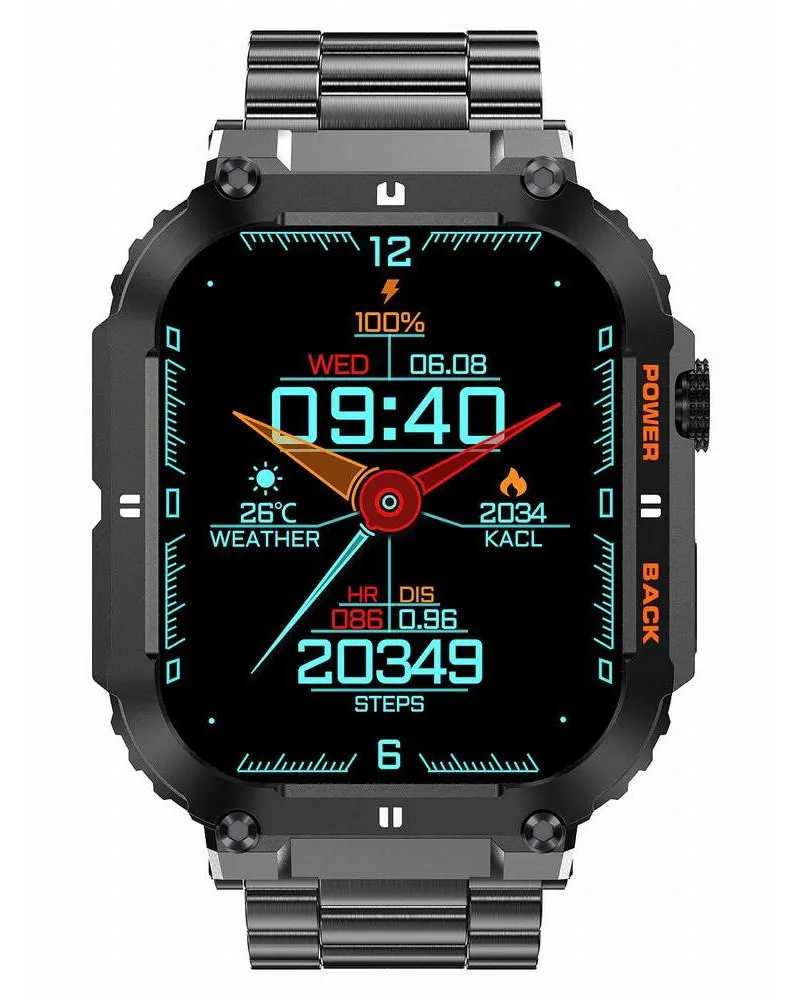 SMARTWATCH MĘSKI GRAVITY GT6-2 - WYKONYWANIE POŁĄCZEŃ, MONITOR SNU (sg020b) SMARTWATCH MĘSKI GRAVITY GT6-2 - WYKONYWANIE POŁĄCZEŃ, MONITOR SNU (sg020b)