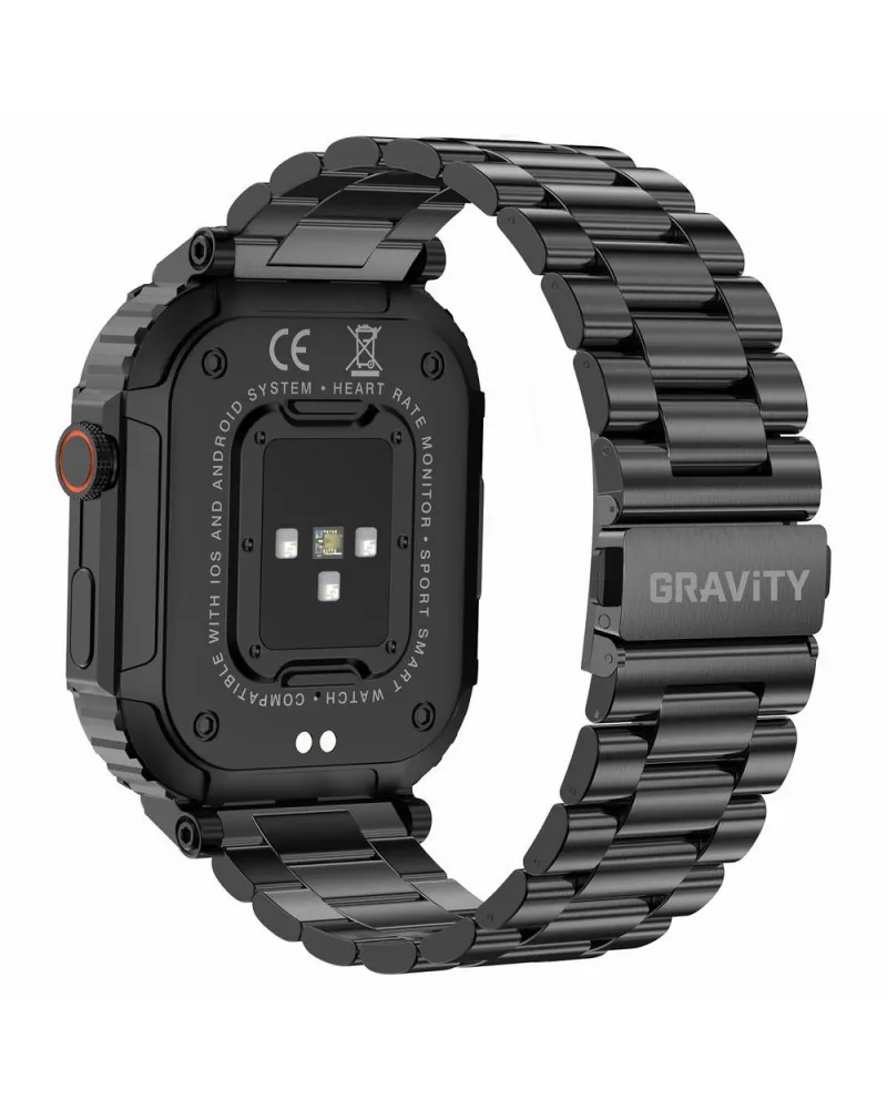 SMARTWATCH MĘSKI GRAVITY GT6-2 - WYKONYWANIE POŁĄCZEŃ, MONITOR SNU (sg020b) SMARTWATCH MĘSKI GRAVITY GT6-2 - WYKONYWANIE POŁĄCZEŃ, MONITOR SNU (sg020b)
