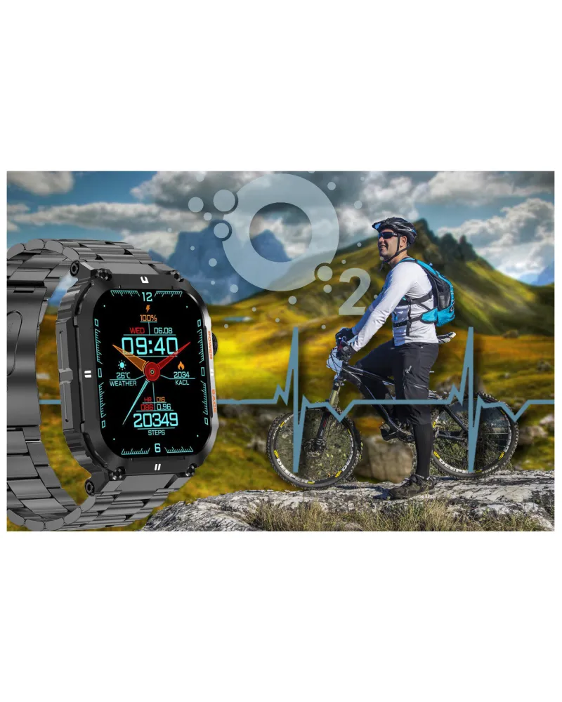 SMARTWATCH MĘSKI GRAVITY GT6-2 - WYKONYWANIE POŁĄCZEŃ, MONITOR SNU (sg020b) SMARTWATCH MĘSKI GRAVITY GT6-2 - WYKONYWANIE POŁĄCZEŃ, MONITOR SNU (sg020b)
