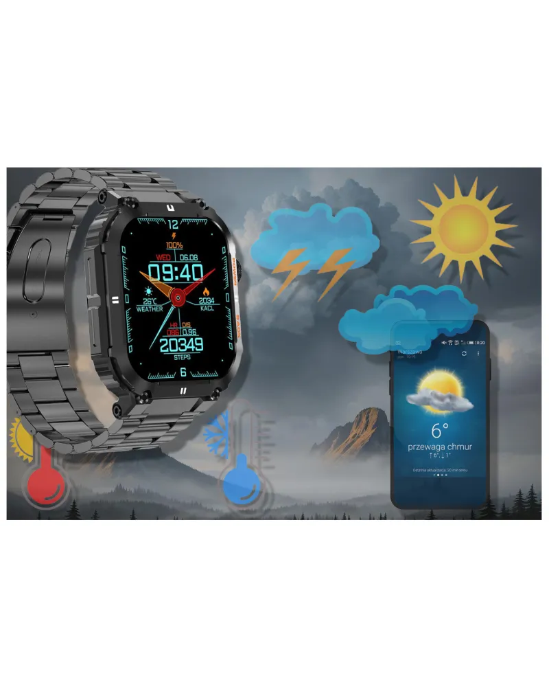 SMARTWATCH MĘSKI GRAVITY GT6-2 - WYKONYWANIE POŁĄCZEŃ, MONITOR SNU (sg020b) SMARTWATCH MĘSKI GRAVITY GT6-2 - WYKONYWANIE POŁĄCZEŃ, MONITOR SNU (sg020b)