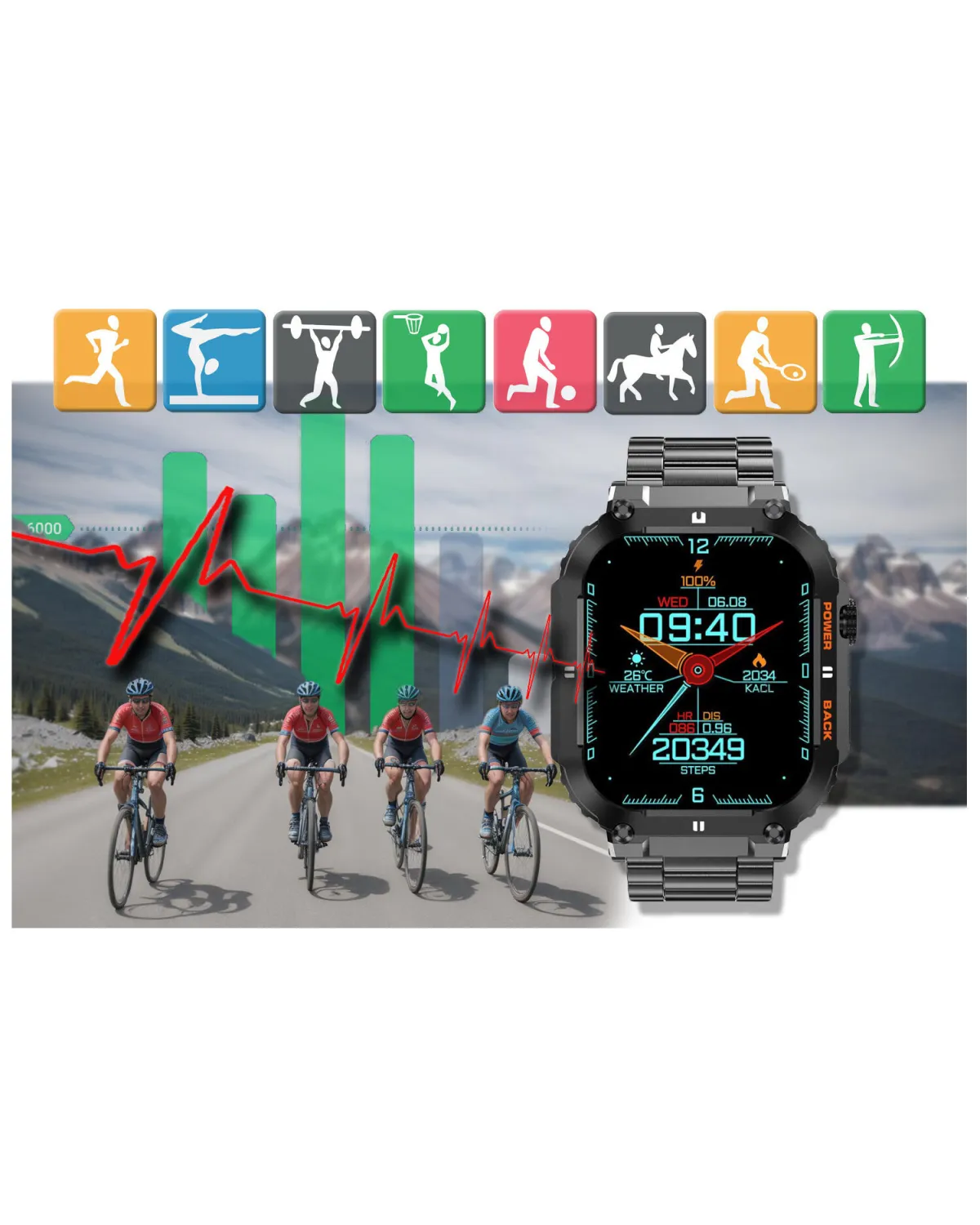 SMARTWATCH MĘSKI GRAVITY GT6-2 - WYKONYWANIE POŁĄCZEŃ, MONITOR SNU (sg020b) SMARTWATCH MĘSKI GRAVITY GT6-2 - WYKONYWANIE POŁĄCZEŃ, MONITOR SNU (sg020b)