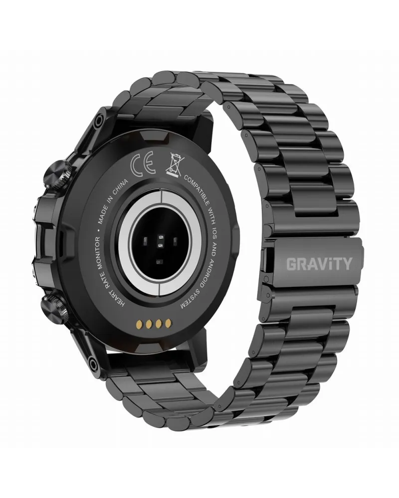 SMARTWATCH MĘSKI GRAVITY GT9-2 - WYKONYWANIE POŁĄCZEŃ, CIŚNIENIOMIERZ (sg021b)