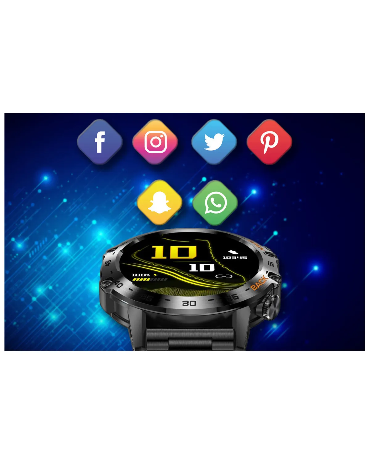 SMARTWATCH MĘSKI GRAVITY GT9-2 - WYKONYWANIE POŁĄCZEŃ, CIŚNIENIOMIERZ (sg021b)