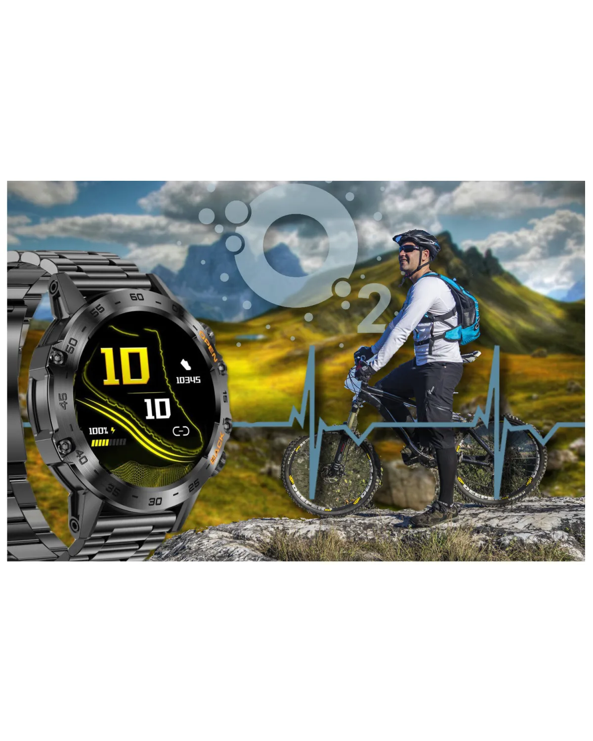 SMARTWATCH MĘSKI GRAVITY GT9-2 - WYKONYWANIE POŁĄCZEŃ, CIŚNIENIOMIERZ (sg021b)