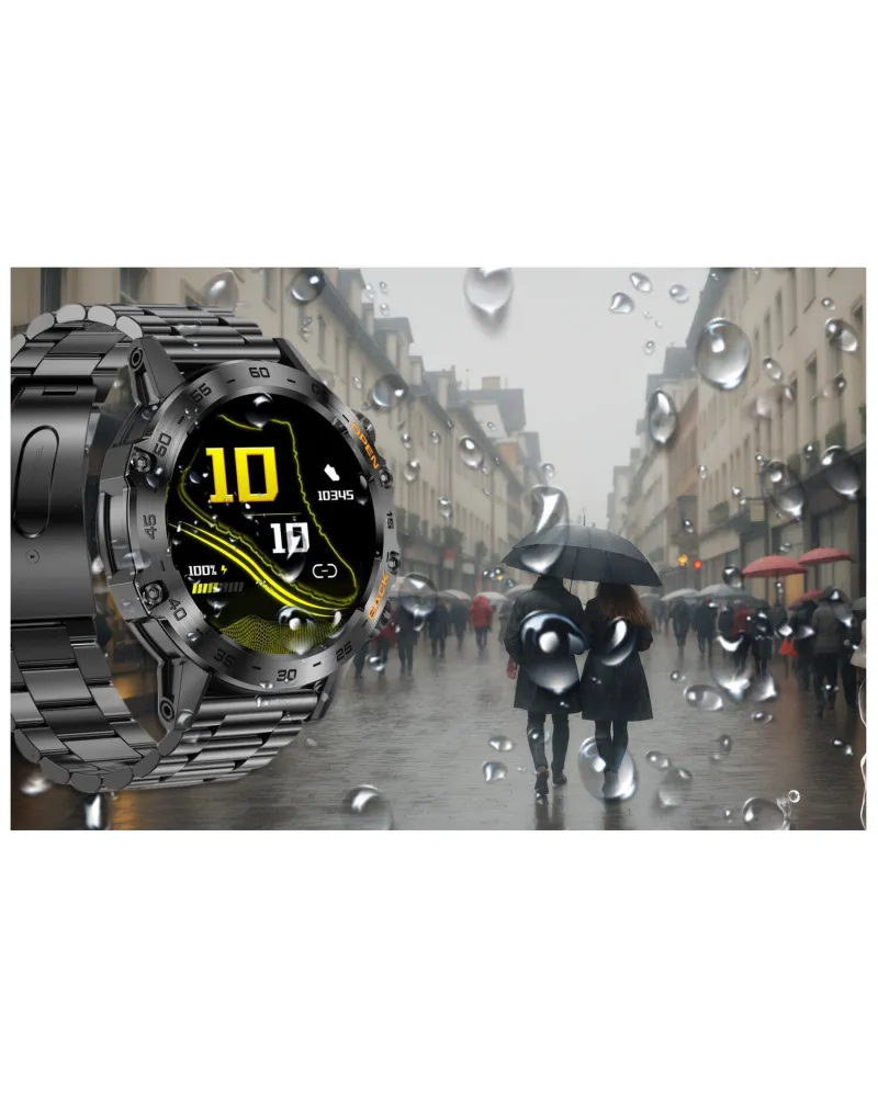 SMARTWATCH MĘSKI GRAVITY GT9-2 - WYKONYWANIE POŁĄCZEŃ, CIŚNIENIOMIERZ (sg021b)