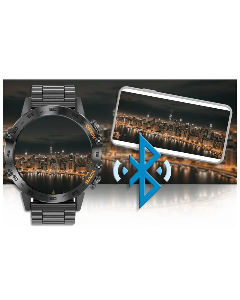 SMARTWATCH MĘSKI GRAVITY GT9-2 - WYKONYWANIE POŁĄCZEŃ, CIŚNIENIOMIERZ (sg021b)