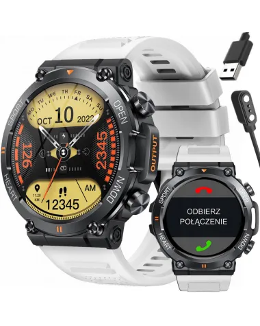 SMARTWATCH MĘSKI GRAVITY GT7-6 PRO - WYKONYWANIE POŁĄCZEŃ, PULSOKSYMETR (sg018f)