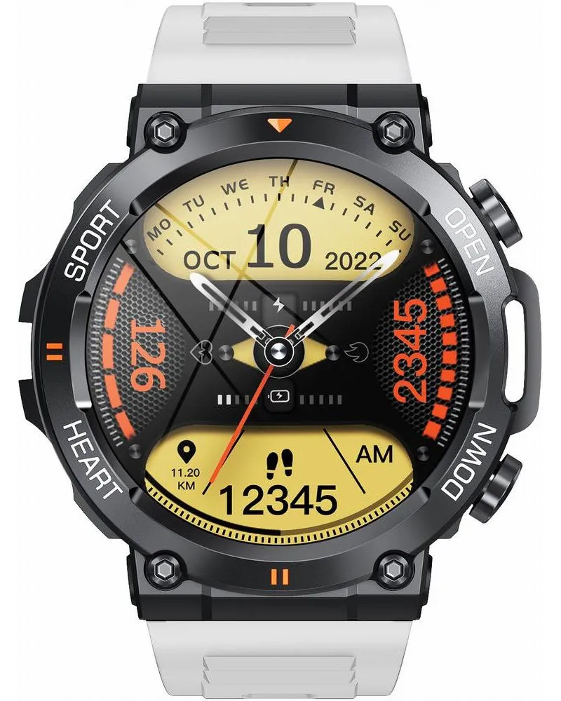 SMARTWATCH MĘSKI GRAVITY GT7-6 PRO - WYKONYWANIE POŁĄCZEŃ, PULSOKSYMETR (sg018f)