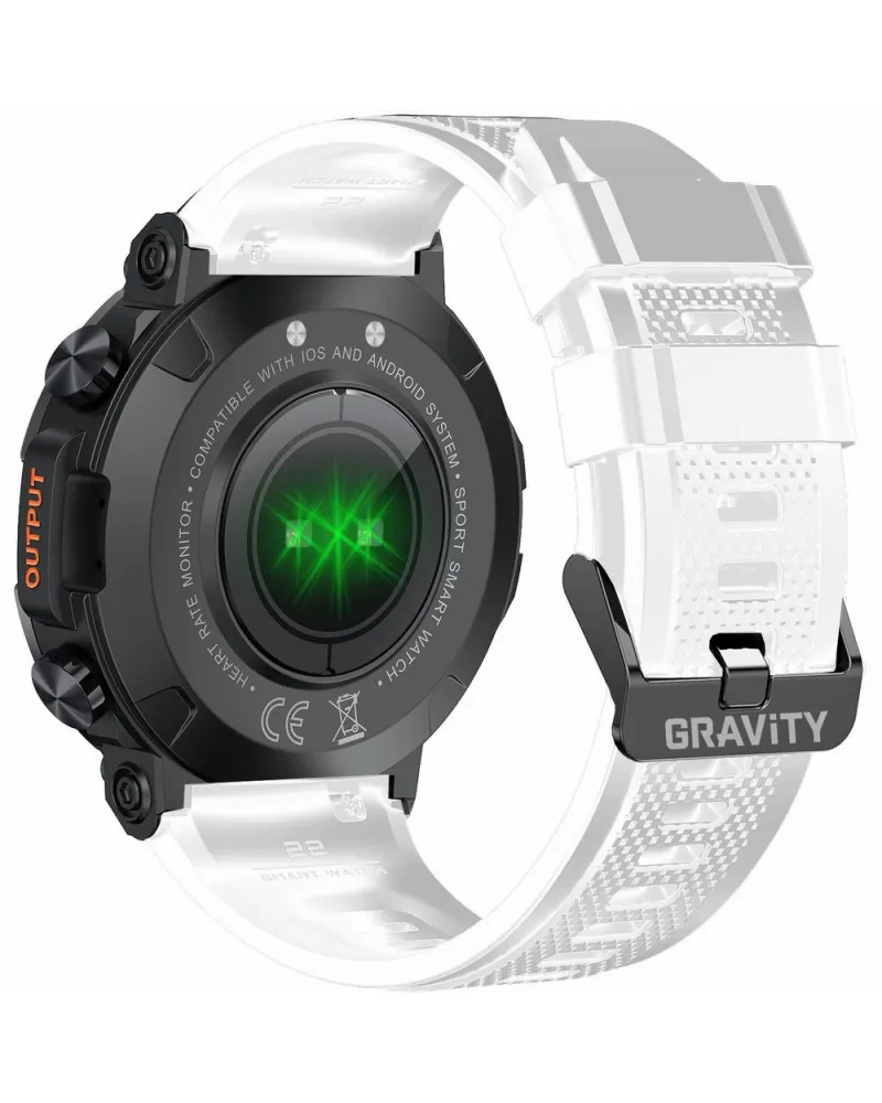 SMARTWATCH MĘSKI GRAVITY GT7-6 PRO - WYKONYWANIE POŁĄCZEŃ, PULSOKSYMETR (sg018f)