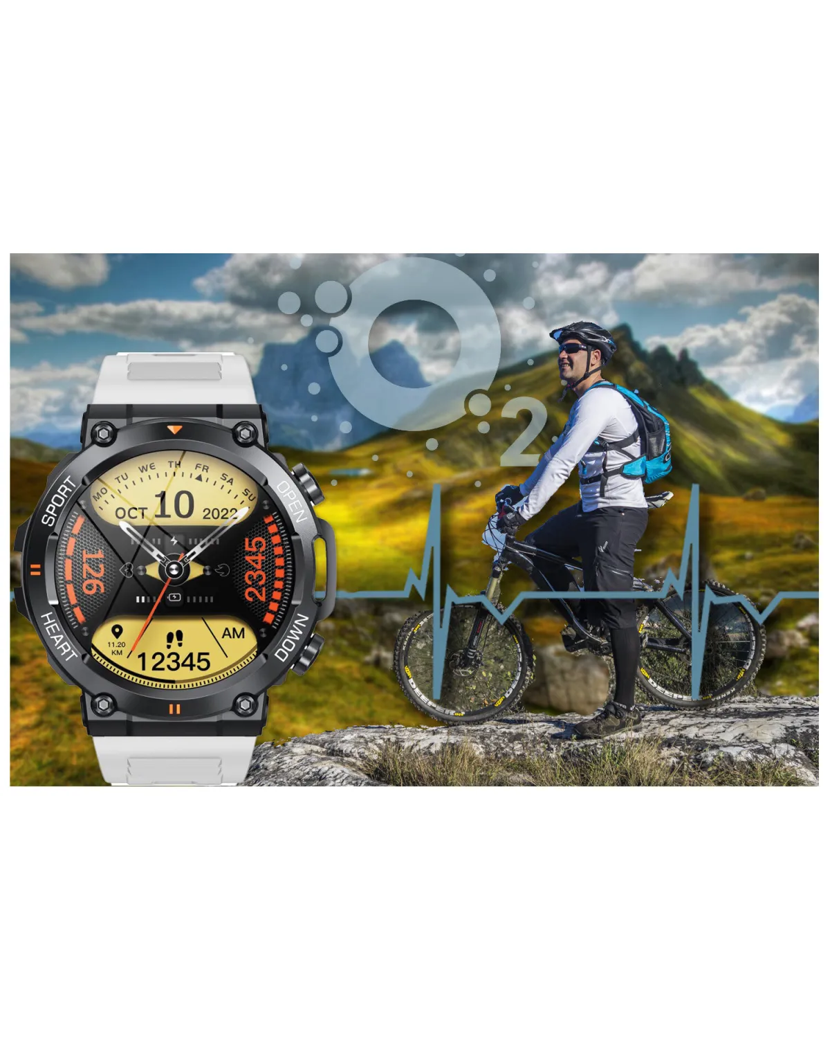 SMARTWATCH MĘSKI GRAVITY GT7-6 PRO - WYKONYWANIE POŁĄCZEŃ, PULSOKSYMETR (sg018f)