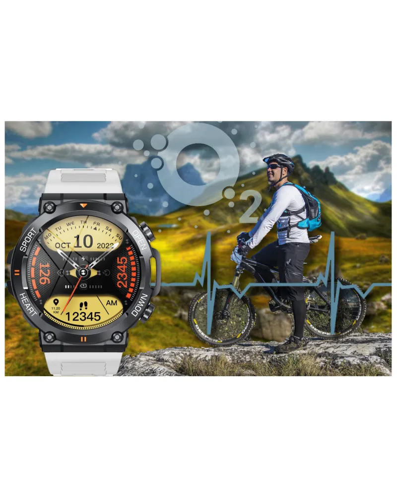 SMARTWATCH MĘSKI GRAVITY GT7-6 PRO - WYKONYWANIE POŁĄCZEŃ, PULSOKSYMETR (sg018f)