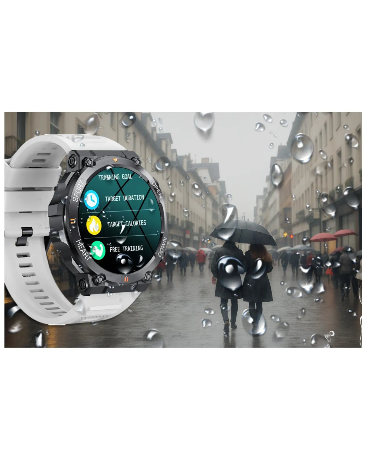 SMARTWATCH MĘSKI GRAVITY GT7-6 PRO - WYKONYWANIE POŁĄCZEŃ, PULSOKSYMETR (sg018f)
