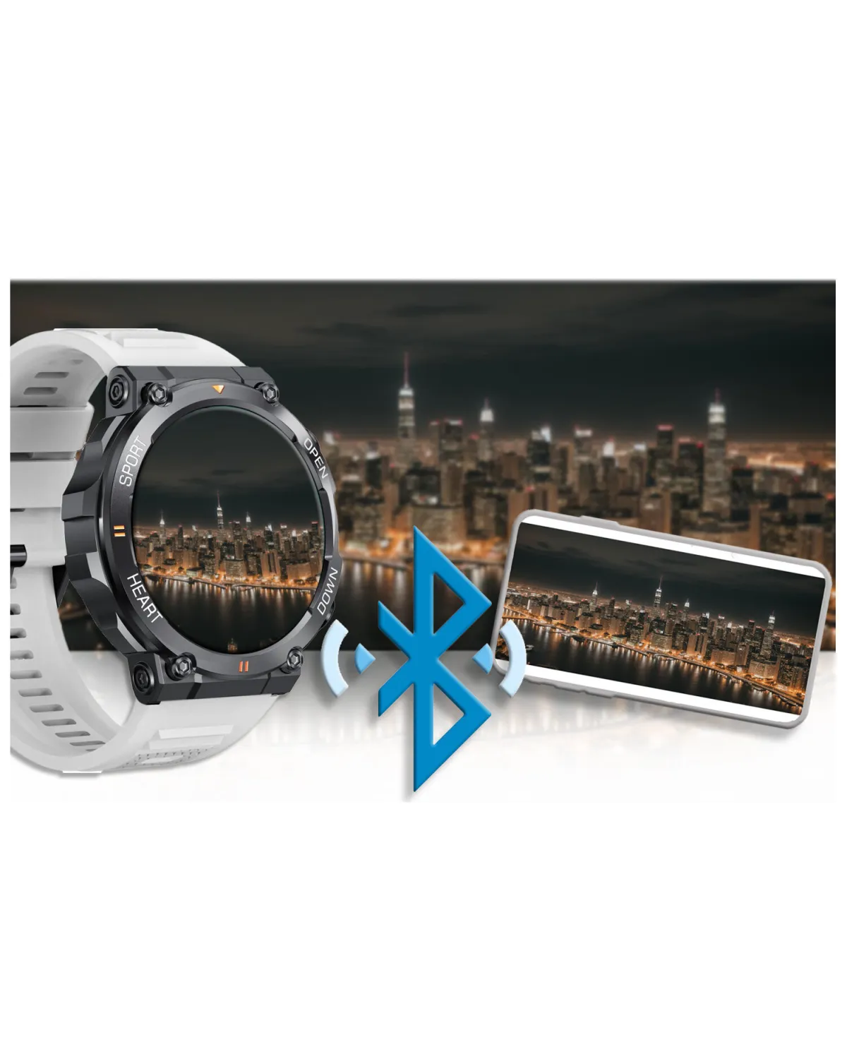 SMARTWATCH MĘSKI GRAVITY GT7-6 PRO - WYKONYWANIE POŁĄCZEŃ, PULSOKSYMETR (sg018f)