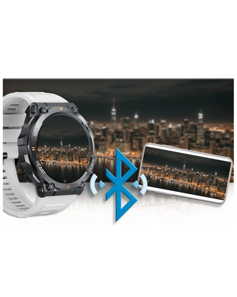 SMARTWATCH MĘSKI GRAVITY GT7-6 PRO - WYKONYWANIE POŁĄCZEŃ, PULSOKSYMETR (sg018f)