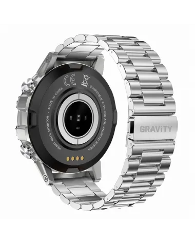 SMARTWATCH MĘSKI GRAVITY GT9-3 - WYKONYWANIE POŁĄCZEŃ, CIŚNIENIOMIERZ (sg021c)