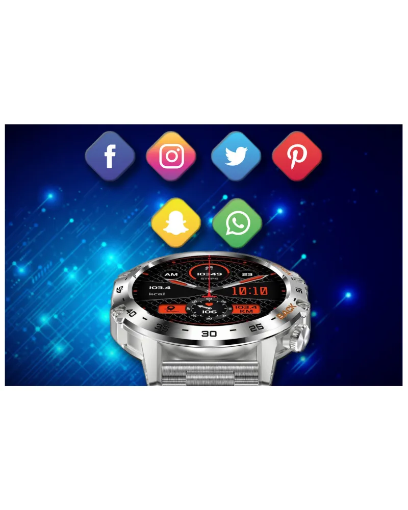 SMARTWATCH MĘSKI GRAVITY GT9-3 - WYKONYWANIE POŁĄCZEŃ, CIŚNIENIOMIERZ (sg021c)