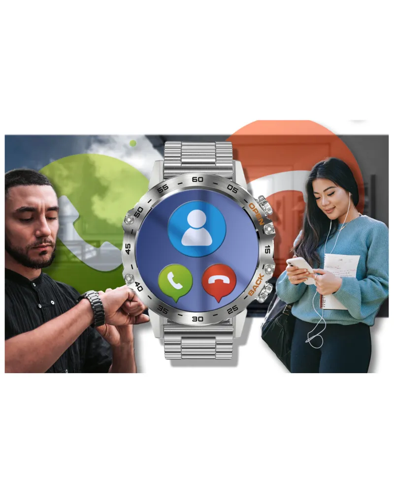 SMARTWATCH MĘSKI GRAVITY GT9-3 - WYKONYWANIE POŁĄCZEŃ, CIŚNIENIOMIERZ (sg021c)