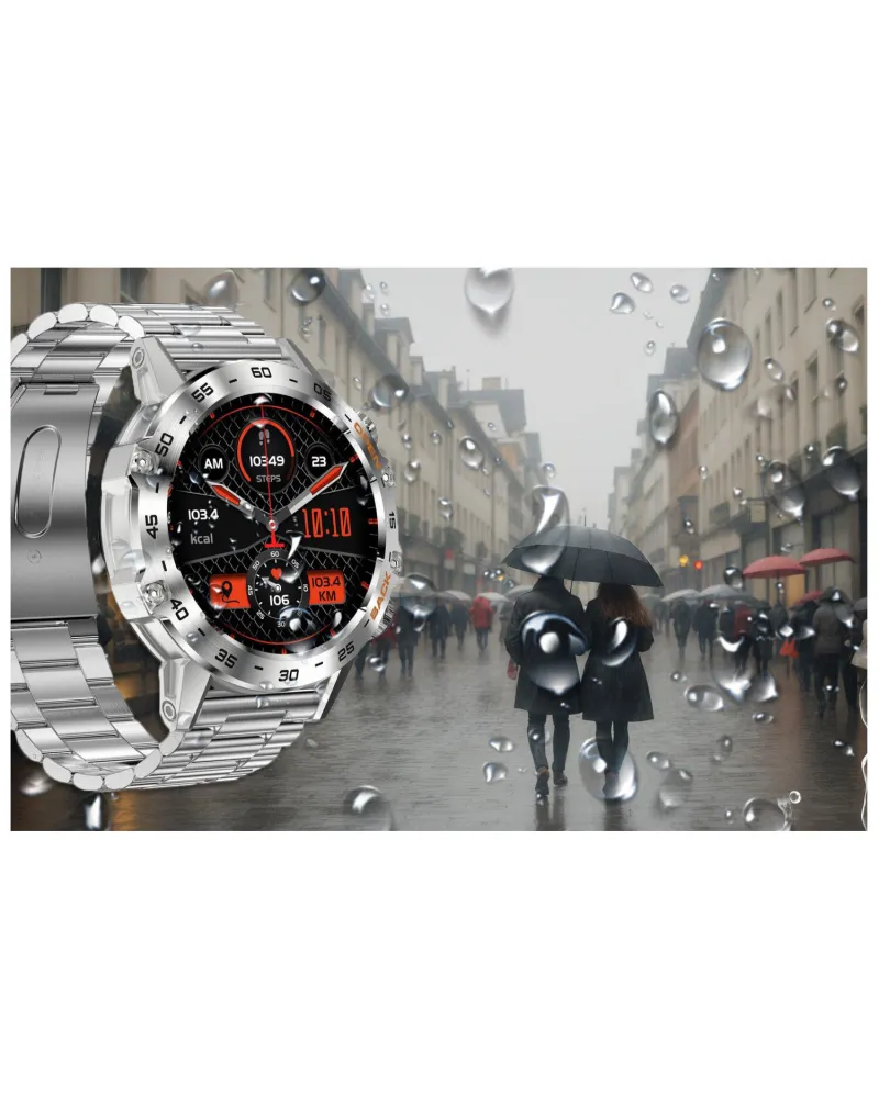 SMARTWATCH MĘSKI GRAVITY GT9-3 - WYKONYWANIE POŁĄCZEŃ, CIŚNIENIOMIERZ (sg021c)