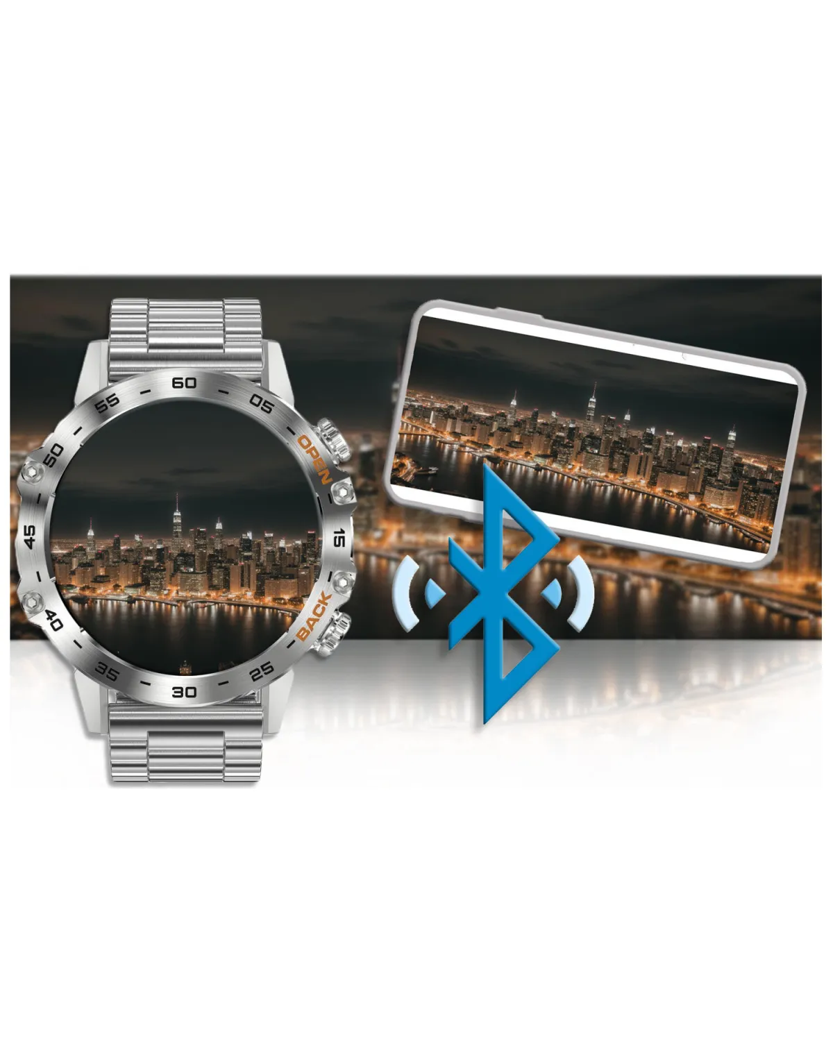 SMARTWATCH MĘSKI GRAVITY GT9-3 - WYKONYWANIE POŁĄCZEŃ, CIŚNIENIOMIERZ (sg021c)