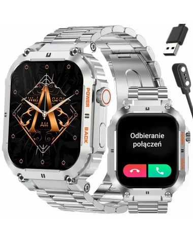 SMARTWATCH MĘSKI GRAVITY GT6-7 - WYKONYWANIE POŁĄCZEŃ, MONITOR SNU (sg020g)