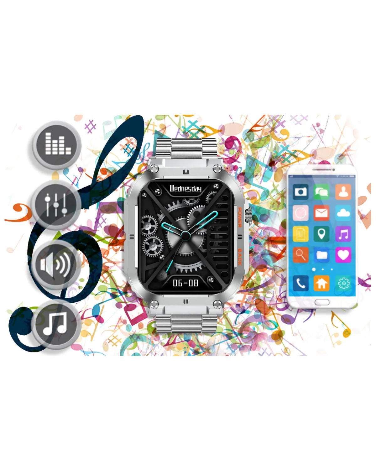 SMARTWATCH MĘSKI GRAVITY GT6-7 - WYKONYWANIE POŁĄCZEŃ, MONITOR SNU (sg020g) SMARTWATCH MĘSKI GRAVITY GT6-7 - WYKONYWANIE POŁĄCZEŃ, MONITOR SNU (sg020g)