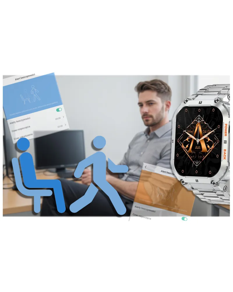 SMARTWATCH MĘSKI GRAVITY GT6-7 - WYKONYWANIE POŁĄCZEŃ, MONITOR SNU (sg020g) SMARTWATCH MĘSKI GRAVITY GT6-7 - WYKONYWANIE POŁĄCZEŃ, MONITOR SNU (sg020g)