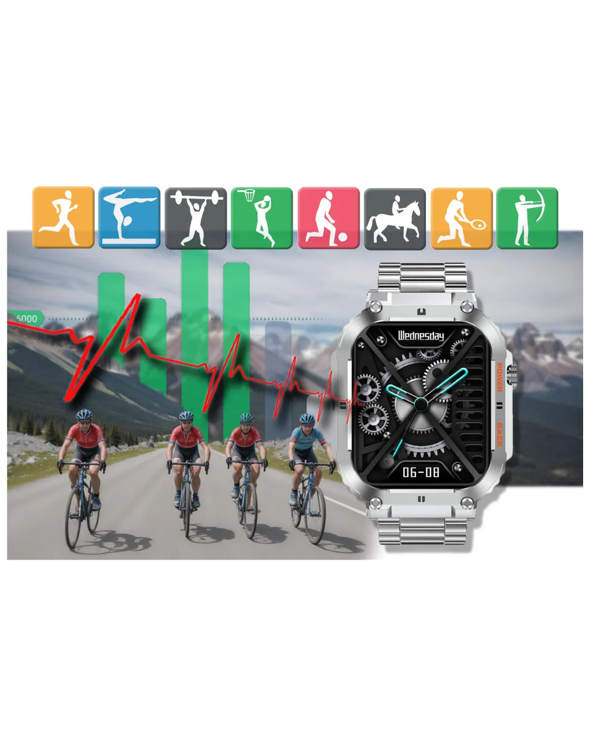 SMARTWATCH MĘSKI GRAVITY GT6-7 - WYKONYWANIE POŁĄCZEŃ, MONITOR SNU (sg020g) SMARTWATCH MĘSKI GRAVITY GT6-7 - WYKONYWANIE POŁĄCZEŃ, MONITOR SNU (sg020g)