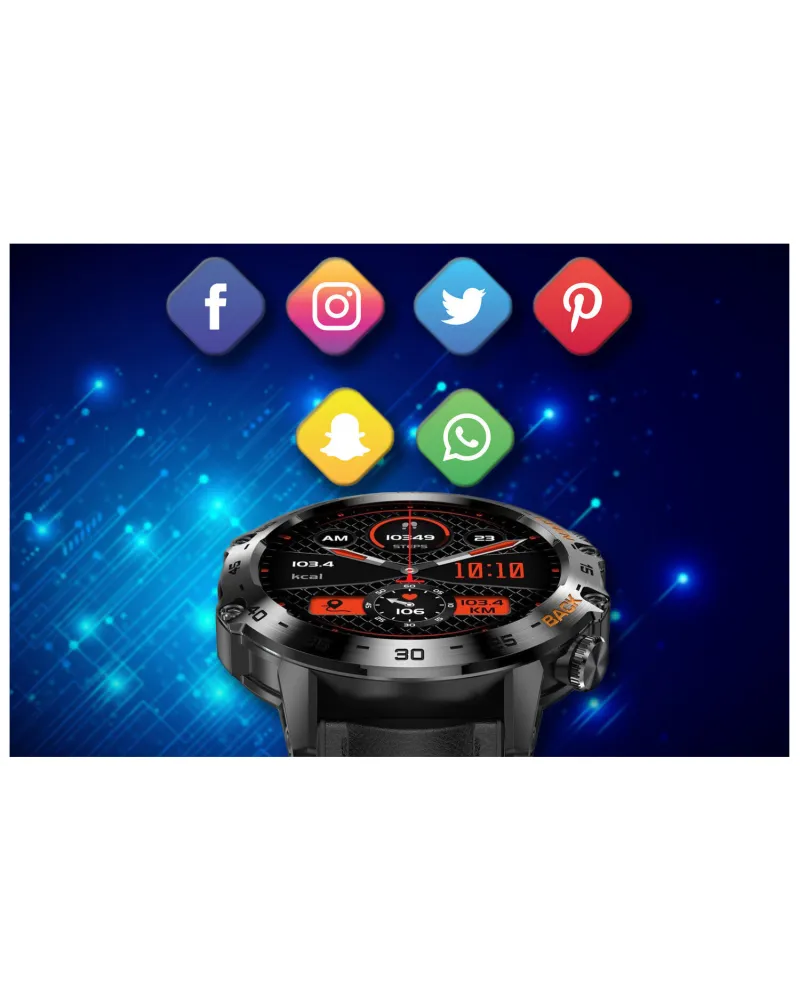SMARTWATCH MĘSKI GRAVITY GT9-5 - WYKONYWANIE POŁĄCZEŃ, CIŚNIENIOMIERZ (sg021e)