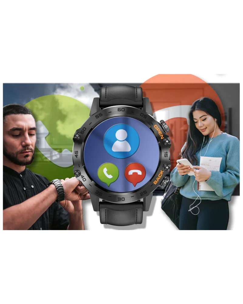 SMARTWATCH MĘSKI GRAVITY GT9-5 - WYKONYWANIE POŁĄCZEŃ, CIŚNIENIOMIERZ (sg021e)