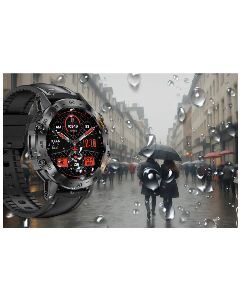 SMARTWATCH MĘSKI GRAVITY GT9-5 - WYKONYWANIE POŁĄCZEŃ, CIŚNIENIOMIERZ (sg021e)