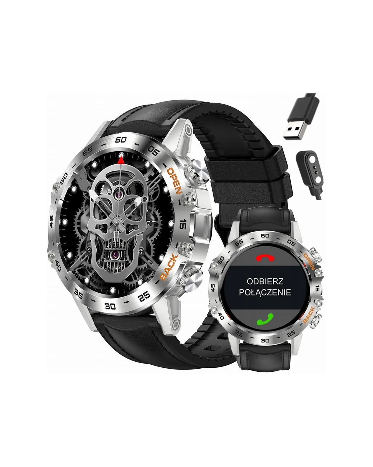 SMARTWATCH MĘSKI GRAVITY GT9-6 - WYKONYWANIE POŁĄCZEŃ, CIŚNIENIOMIERZ (sg021f) SMARTWATCH MĘSKI GRAVITY GT9-6 - WYKONYWANIE POŁĄCZEŃ, CIŚNIENIOMIERZ (sg021f)