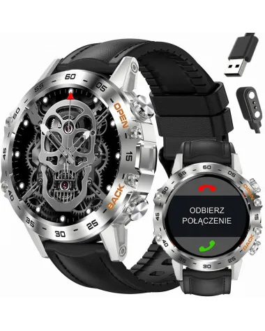 SMARTWATCH MĘSKI GRAVITY GT9-6 - WYKONYWANIE POŁĄCZEŃ, CIŚNIENIOMIERZ (sg021f)