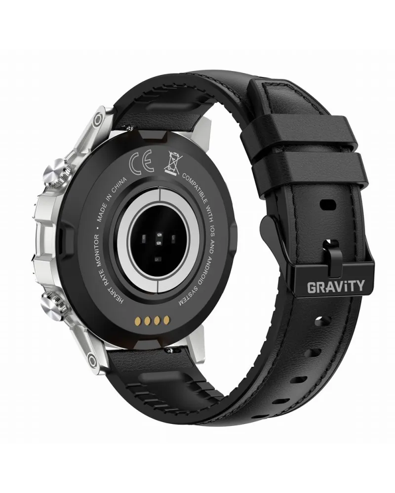 SMARTWATCH MĘSKI GRAVITY GT9-6 - WYKONYWANIE POŁĄCZEŃ, CIŚNIENIOMIERZ (sg021f) SMARTWATCH MĘSKI GRAVITY GT9-6 - WYKONYWANIE POŁĄCZEŃ, CIŚNIENIOMIERZ (sg021f)
