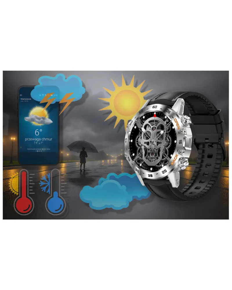 SMARTWATCH MĘSKI GRAVITY GT9-6 - WYKONYWANIE POŁĄCZEŃ, CIŚNIENIOMIERZ (sg021f) SMARTWATCH MĘSKI GRAVITY GT9-6 - WYKONYWANIE POŁĄCZEŃ, CIŚNIENIOMIERZ (sg021f)