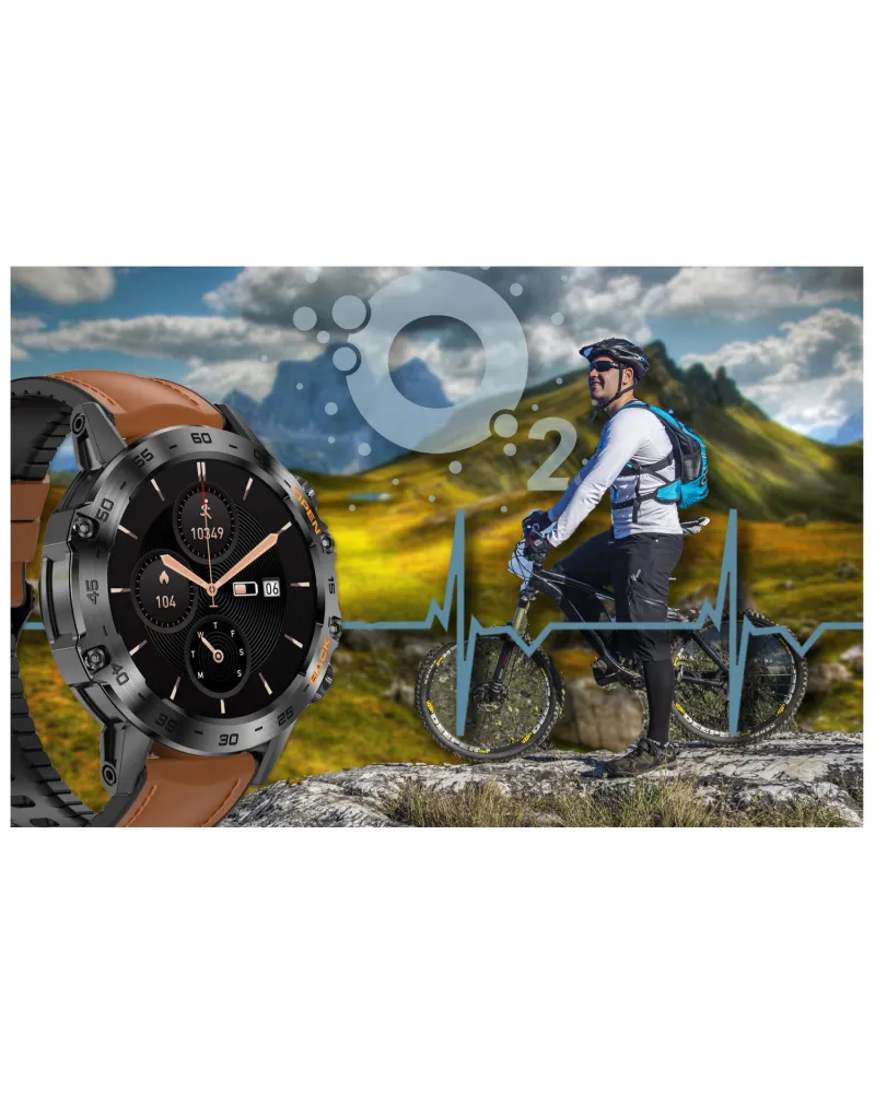 SMARTWATCH MĘSKI GRAVITY GT9-7 - WYKONYWANIE POŁĄCZEŃ, CIŚNIENIOMIERZ (sg021g) SMARTWATCH MĘSKI GRAVITY GT9-7 - WYKONYWANIE POŁĄCZEŃ, CIŚNIENIOMIERZ (sg021g)