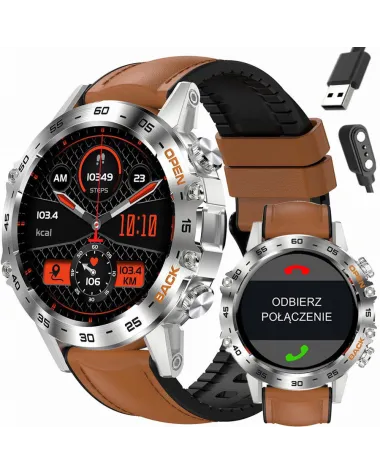 SMARTWATCH MĘSKI GRAVITY GT9-8 - WYKONYWANIE POŁĄCZEŃ, CIŚNIENIOMIERZ (sg021h)