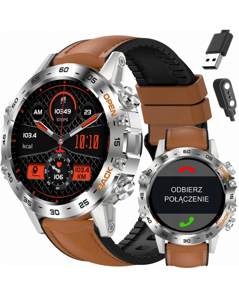 SMARTWATCH MĘSKI GRAVITY GT9-8 - WYKONYWANIE POŁĄCZEŃ, CIŚNIENIOMIERZ (sg021h) SMARTWATCH MĘSKI GRAVITY GT9-8 - WYKONYWANIE POŁĄCZEŃ, CIŚNIENIOMIERZ (sg021h)