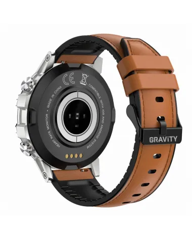 SMARTWATCH MĘSKI GRAVITY GT9-8 - WYKONYWANIE POŁĄCZEŃ, CIŚNIENIOMIERZ (sg021h) SMARTWATCH MĘSKI GRAVITY GT9-8 - WYKONYWANIE POŁĄCZEŃ, CIŚNIENIOMIERZ (sg021h)