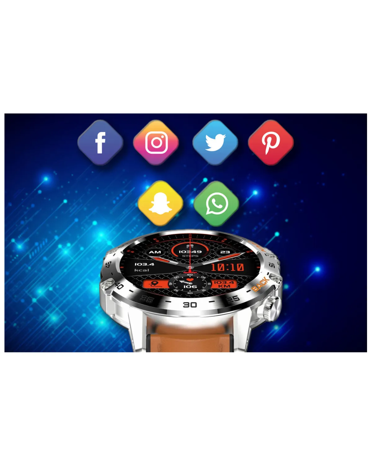 SMARTWATCH MĘSKI GRAVITY GT9-8 - WYKONYWANIE POŁĄCZEŃ, CIŚNIENIOMIERZ (sg021h) SMARTWATCH MĘSKI GRAVITY GT9-8 - WYKONYWANIE POŁĄCZEŃ, CIŚNIENIOMIERZ (sg021h)